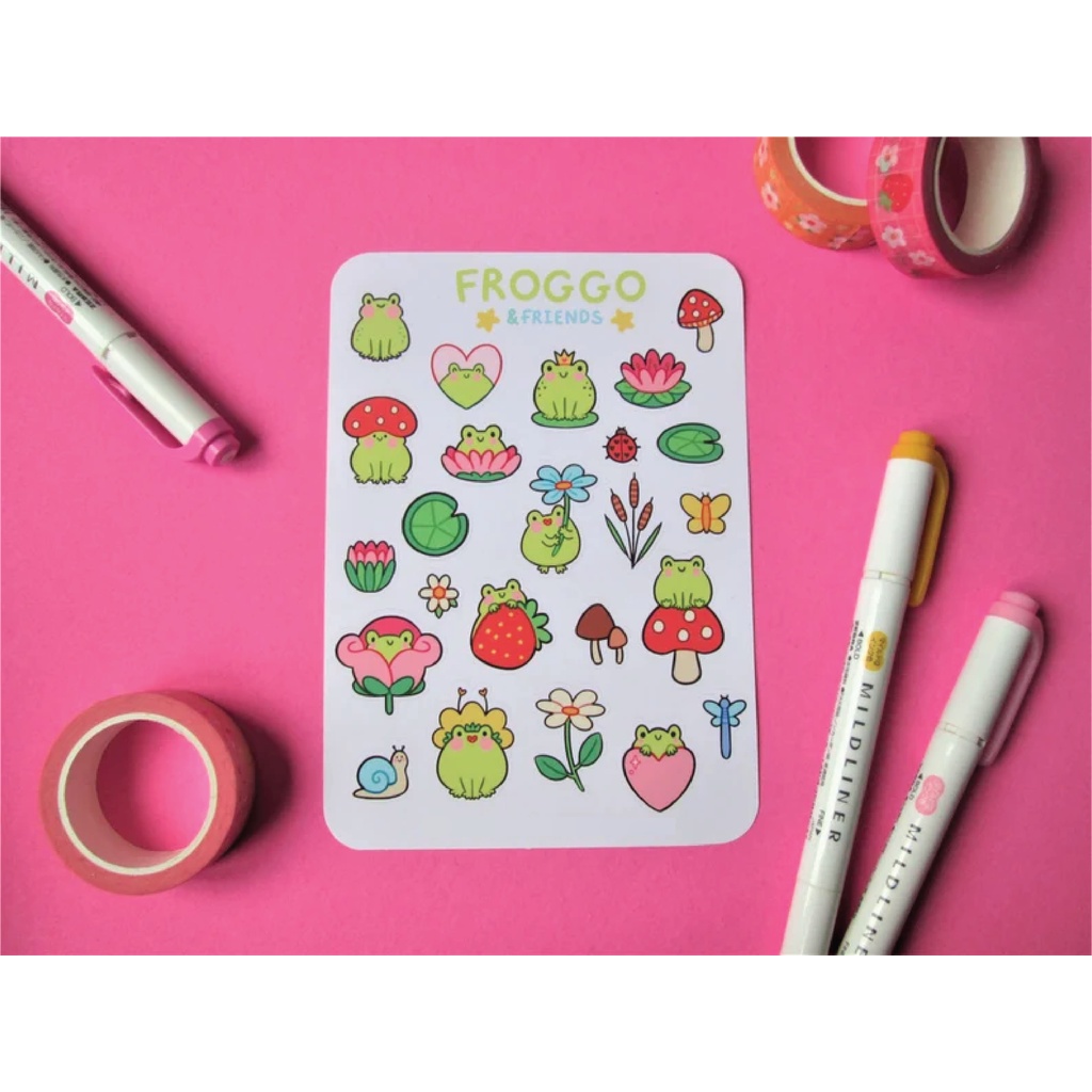 

Frog Planner Sticker Sheet