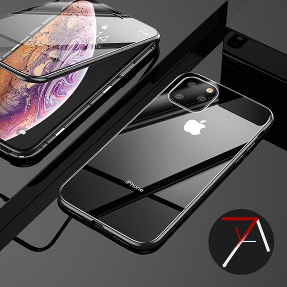 Iphone 11 Iphone11 Double Side Glass Magnetic Case Cover - Hitam