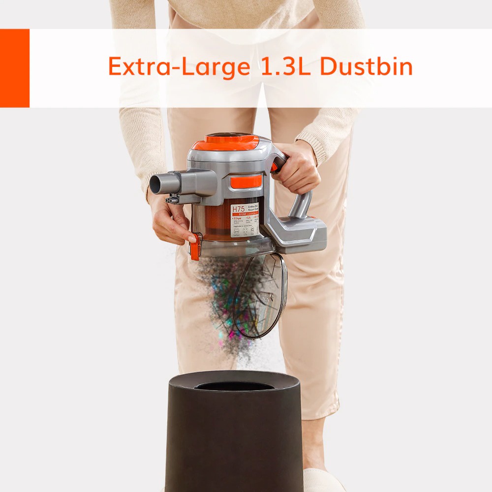 ILIFE EASINE Alat Penyedot Debu Portable Handheld Cordless Vacuum Cleaner - H75 - GrayRed