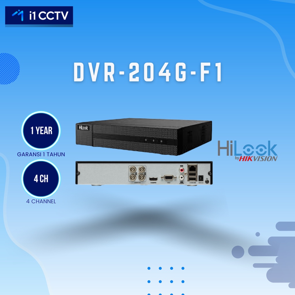 DVR HILOOK 4 CHANNEL DVR-204G-F1