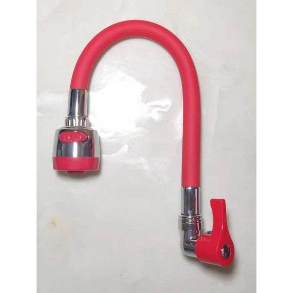 Kran Angsa Stainlees Fleksibel - 1/2 Inch - High Quality Fleksibel Warna Warni Handle Warna