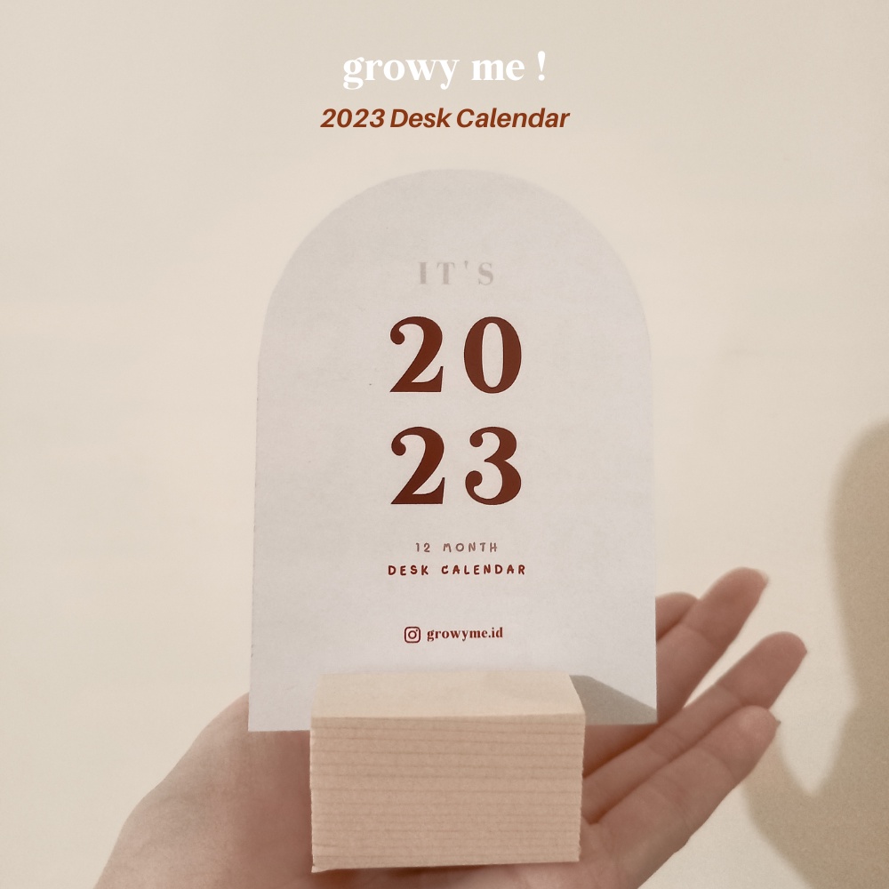 Desk Calendar 2023 |  Kalender Meja 2023 | Kalender Aesthetic | Kalender Mini | GrowyMe