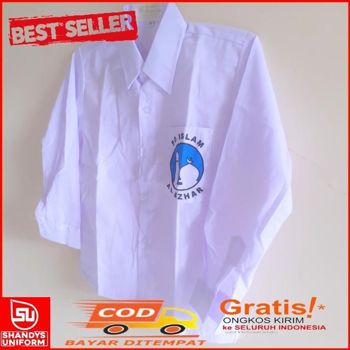 SERAGAM SEKOLAH SD PUTIH AL AZHAR / BAJU SERAGAM AL AZHAR