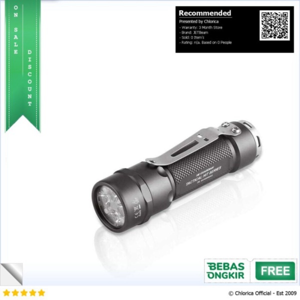 Jual JETBeam Flashlight Senter Tactical LED XP-G3 1200 Lumens - 1M Guardian - Hitam JETBeam Limited