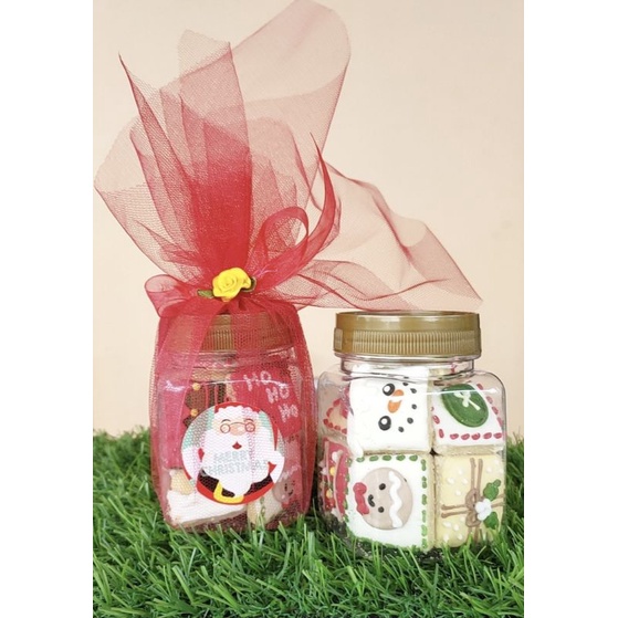 

Christmas cookies in jar dikemas tile 100 gr hadiah Natal Christmas gift ( ds bgr )