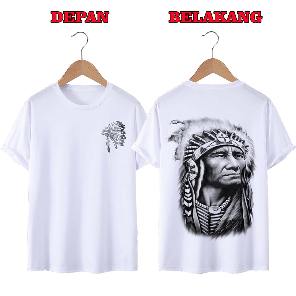 KAOS DISTRO UNISEX (PRIA DAN WANITA) TERBARU, KAOS JUMBO INDIAN