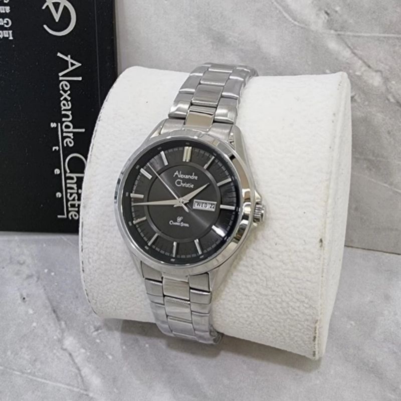 jam tangan wanita original ALEXANDRE CHRISTIE AC8675LE STENLESS STEEL