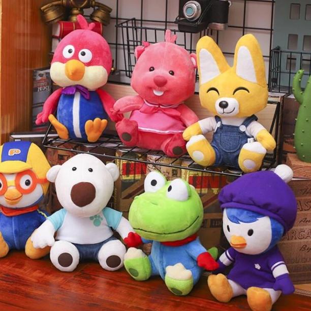 boneka pororo original 20cm import asli pororo kartun korea mainan - PinguCewek