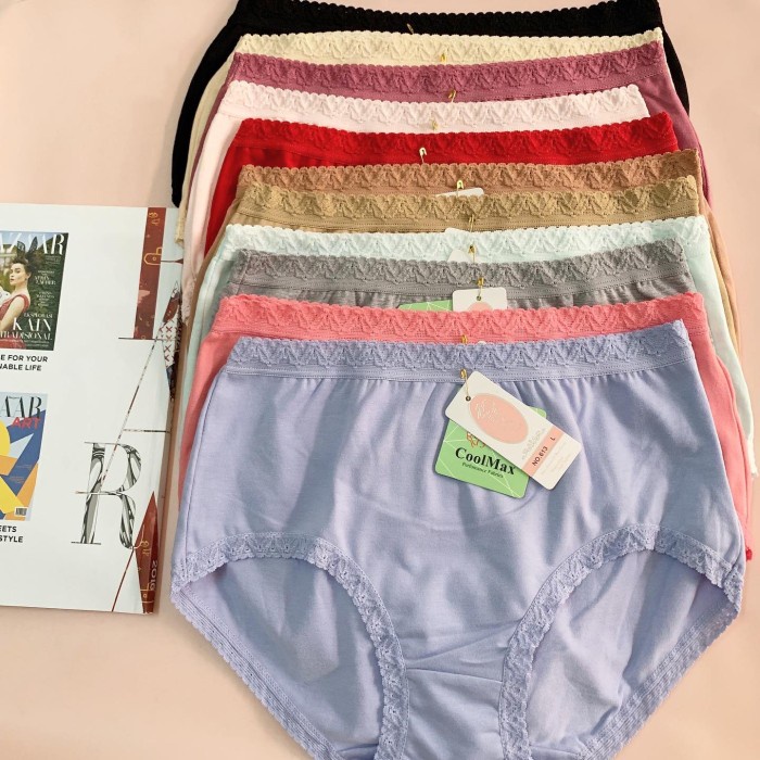 Celana Dalam Wanita/ Cd Yadaili 613 Original/ L Cd Katun/ 6Pc