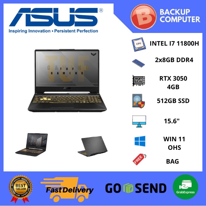 LAPTOP ASUS TUF FX506HE-I7R5B6T-O11 i7-11800H
