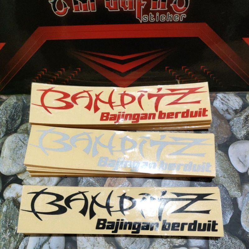 Sticker stiker motor Bandit stiker cutting