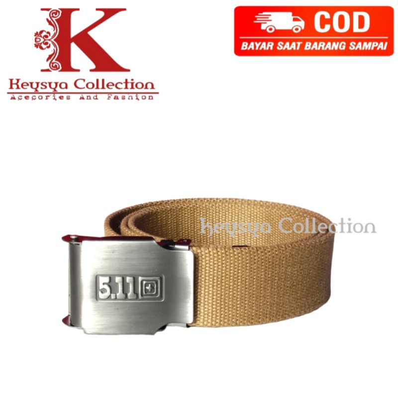 sabuk pria bahan kanvas ikat pinggang pria model jepit