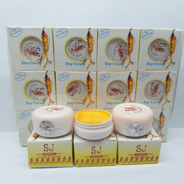 CREAM SIANG SJ GINSENG - EXTRA GINSENG - CREAM PEMUTIH WAJAH