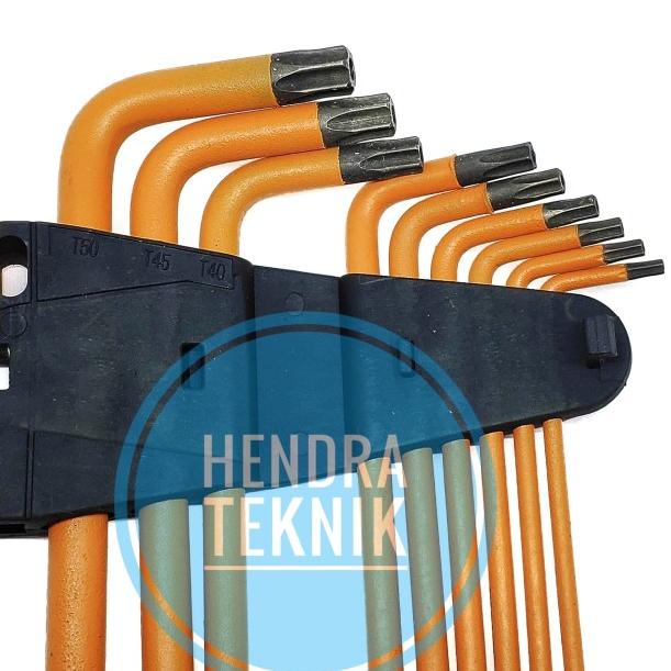 KUNCI L BINTANG SET KUNCI L HEX CRV TORX KUNCI L PANJANG LUBANG BAJA