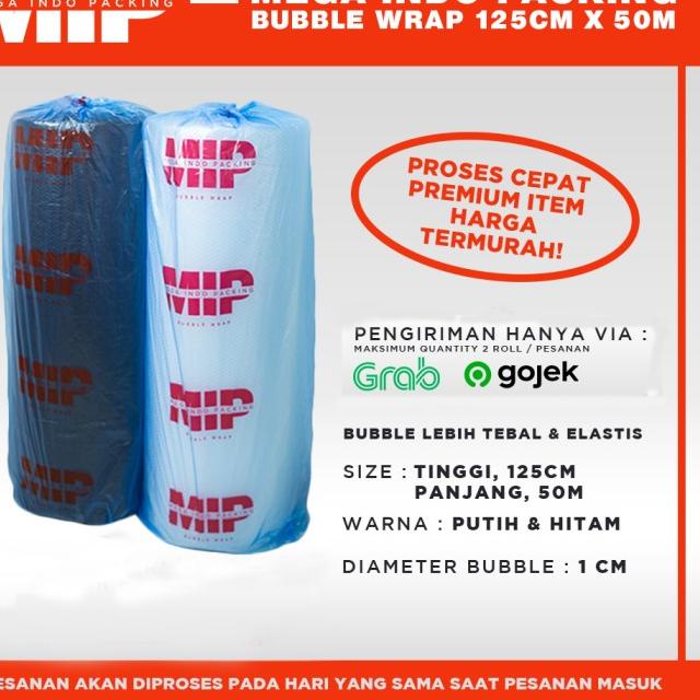 

BUBBLE WRAP MURAH ROLL 50 METER PUTIH BUBLE WRAP - DKM - MP ORANGE PUTIH