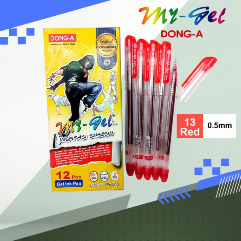 

Pulpen My Gel Dong A Merah