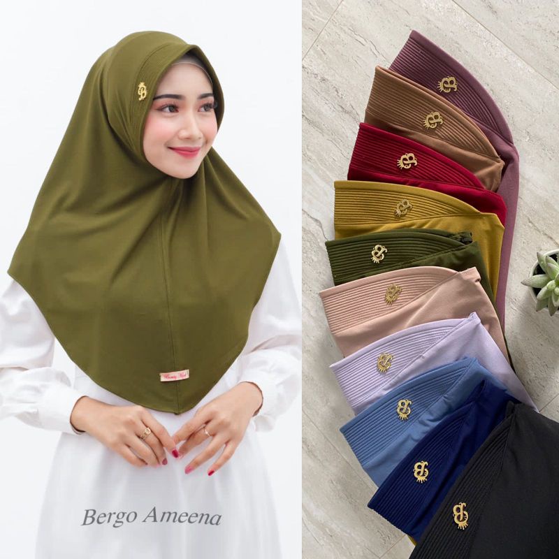 BERGO AMEENA ORIGINAL BEAUTY HIJAB INSTAN