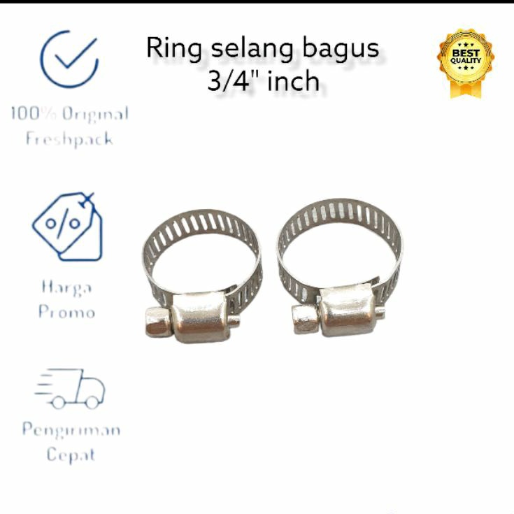 KLEM SELANG 3/4&quot; / HOSE CLAMP / RING SELANG 3/4 INCH / PERKAKAS