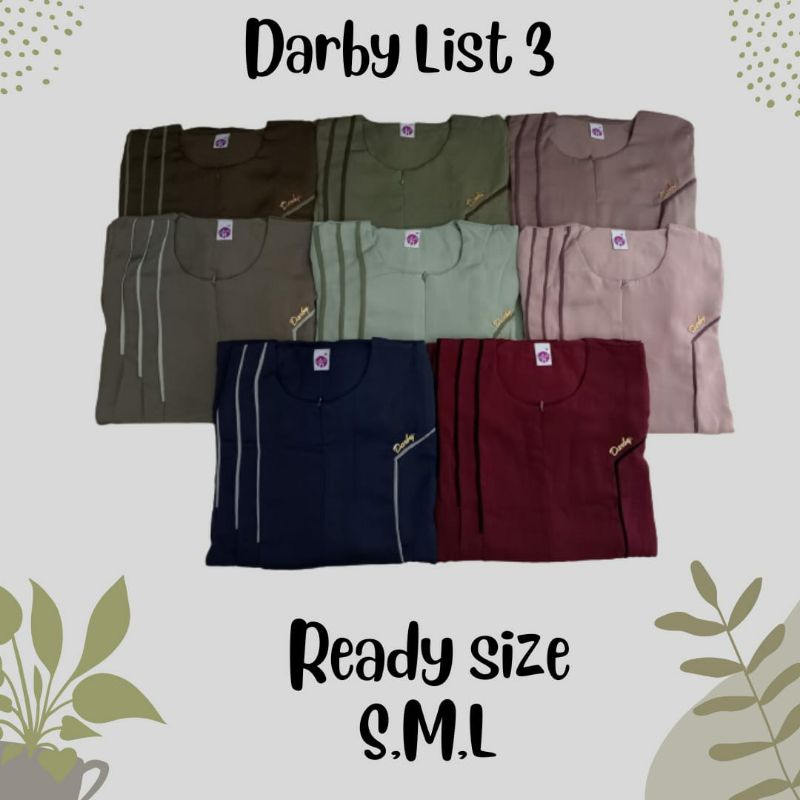 Darby Jasmine List 3/ Baju Gamis Polos Kekinian