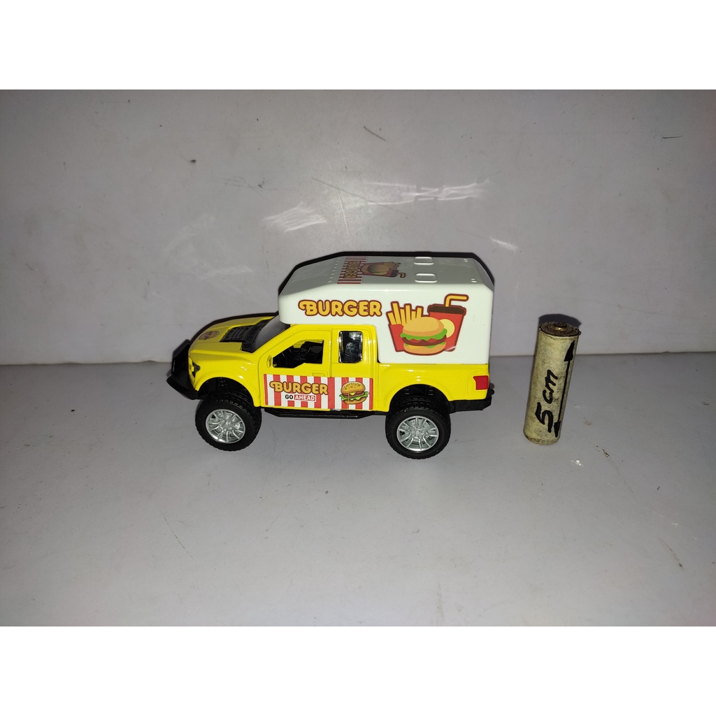 Mobil Burger Truck Metal Diecast