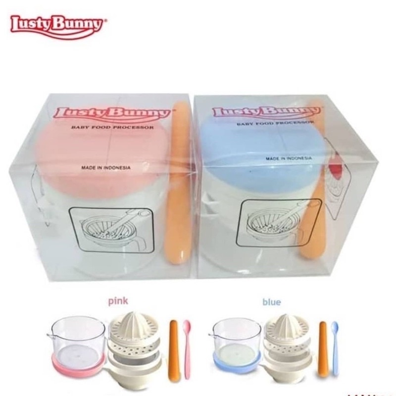 [LB1360] Lusty Bunny Food Maker MPASI BAYI Set Komplit Mangkok Peresan Jeruk Penumpuk Jaringan Makanan Bayi