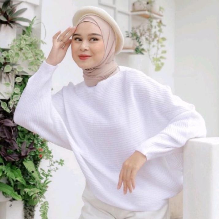 Terpercaya LASPERAL BATWING RAJUT / Atasan Baju Premium / Original Product / HOME INDUSTRY