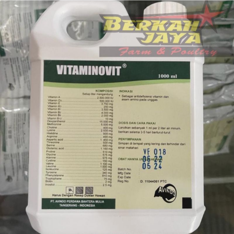 VITAMINOVIT 1L Multivitamin Asam Amino Hewan