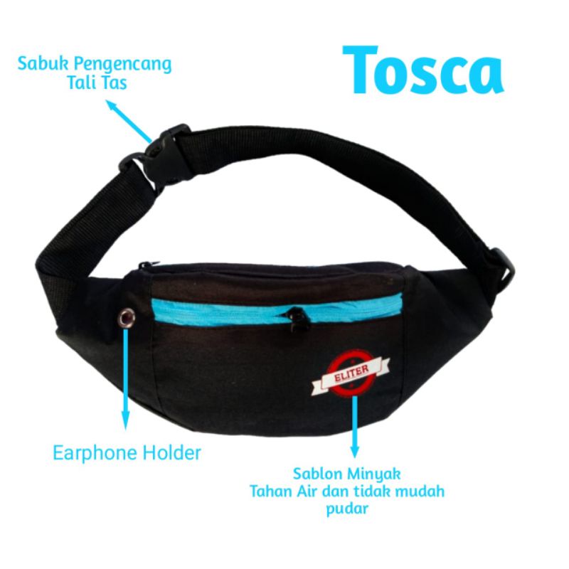 TAS WAISTBAG - Tas Waist Bag Tas Selempang Pria Wanita Waitsbag Oval