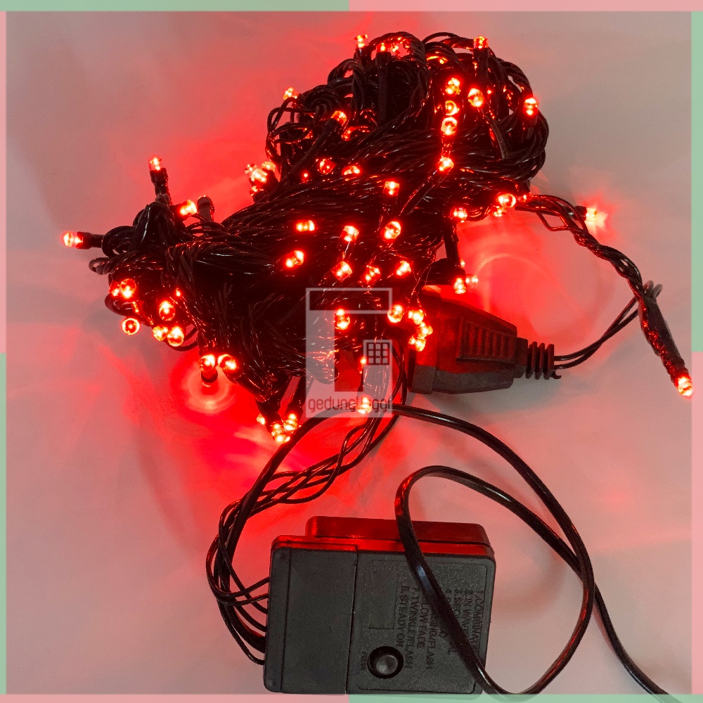 Lampu Hias Merah Pohon Natal Imlek Sincia Meihwa 100 Led Tumblr Musik Tirai Dekorasi Hiasan Aksesoris Gantung Santa Gereja Warna Warni Kelap Kelip Selang Kawat Bulat Merry Christmas Light Ball Bag Decor Decoration 2 3 5 10 20 50 Meter 100lampu Waterproof