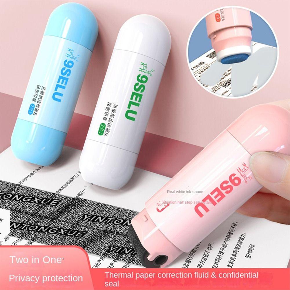 Preva Cairan Koreksi Kertas Thermal Thermal Perlindungan Pencurian Portabel Penutup Identitas Eliminator Cap Ubah Alat Keamanan Informa Express Marker