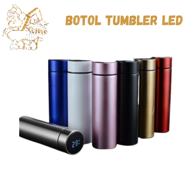 BOTOL MINUM THERMOS TUMBLER PENGUKUR SUHU PANAS DAN DINGIN