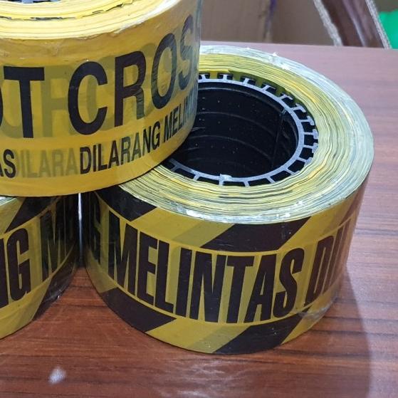 

police line 3x300 dilarang melintas/ baricade tape bertulisan