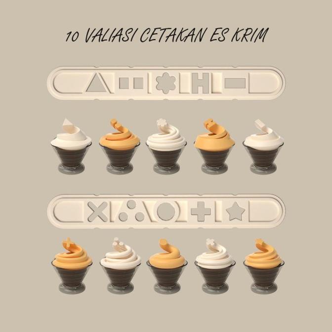 Mainan Edukasi Anak Play doh Maker / Playdoh Ice Cream / Food Maker