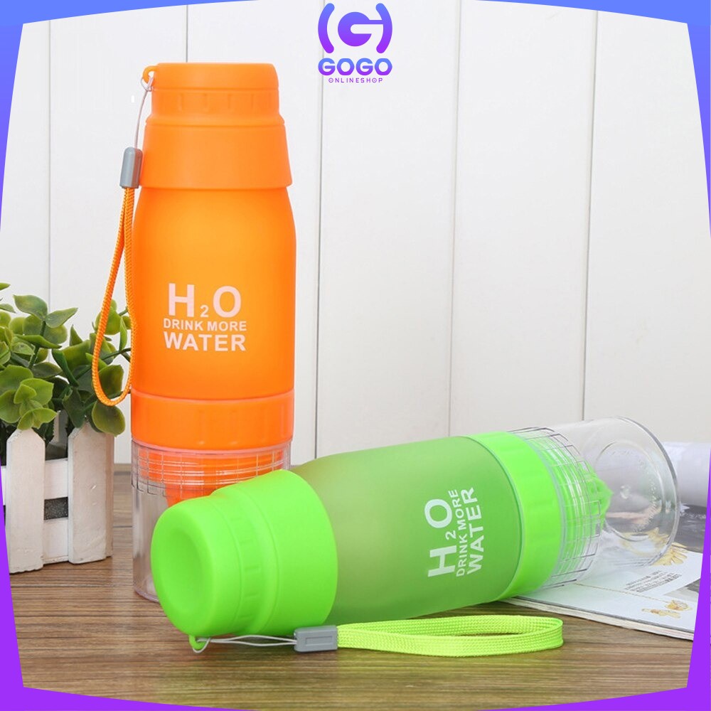 GOGO-C708 Botol Minum Infuser H2O Tempat Minum Tumbler Ada Alat Peras Jeruk Infused Water Sari Buah Botol Air Infuse