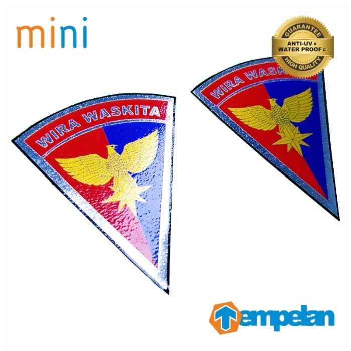STIKER MINI PREMIUM POLISI MILITER TNI AU POM AU