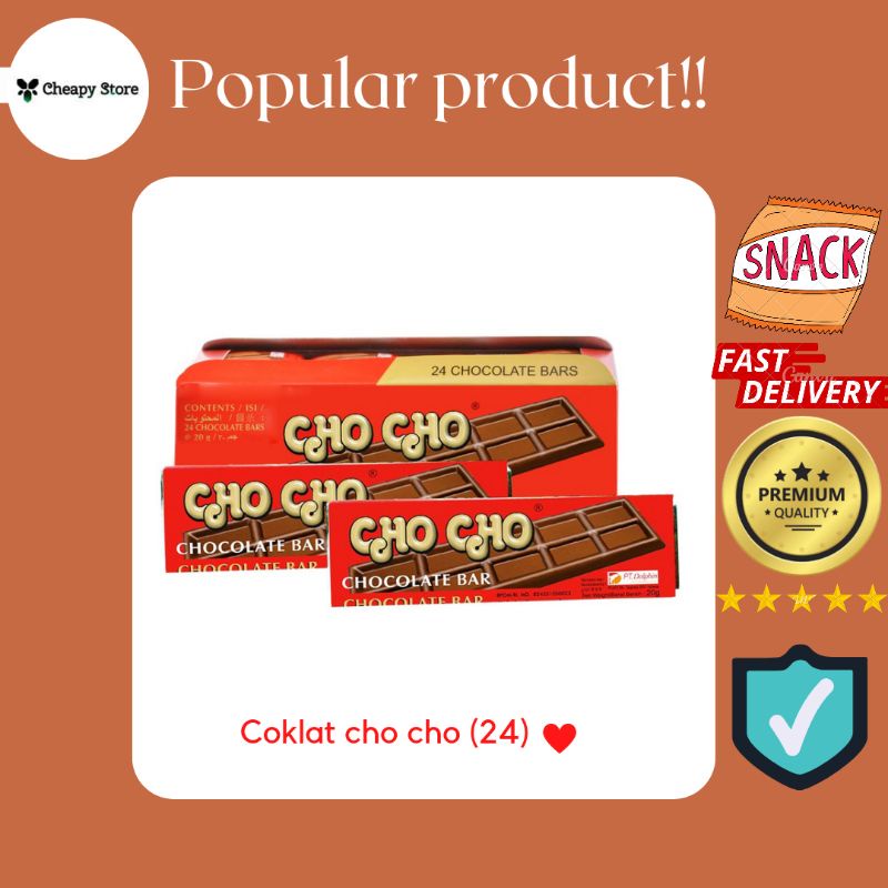 

Cho Cho Chocolate Bar isi 24pcs