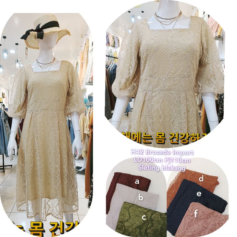 H42 Dress Brocade Import