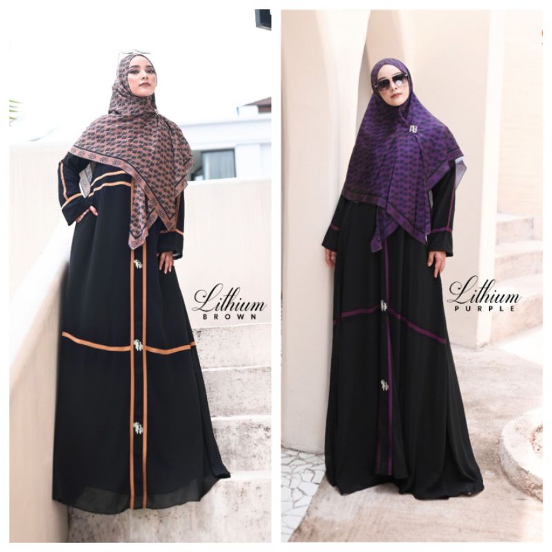 [ER.HA SYAR'I] GAMIS SET TERBARU / DRESS SET " LITHIUM - BURANO " by ER.HA SYAR'I / RINDHITA HIJAB