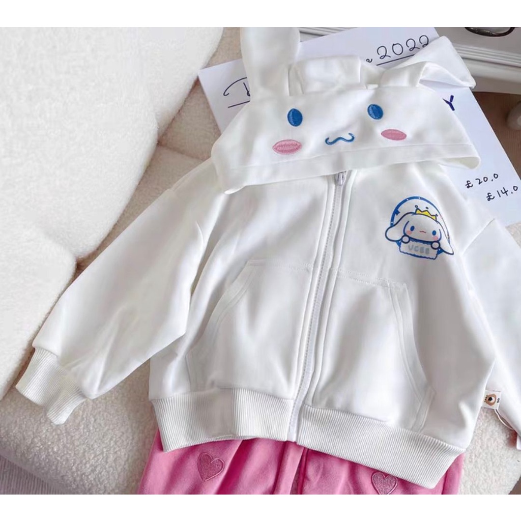 BAJU JAKET CINNAMOROLL MELODY KUROMI POMPOMPURIN OUTER ANAK PEREMPUAN OUTERWEAR IMPOR