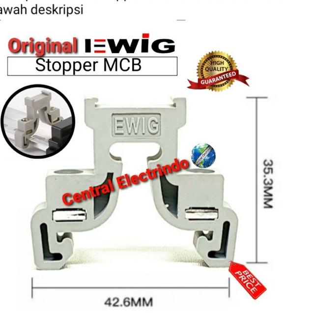 COS Change Over Switch Ohm Saklar EWIG Din Rail 2Phase 63A Model MCB.