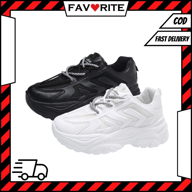 Favorite &quot; FREE BOX&quot; Sepatu Sneakers Wanita Korea Fashion Import Sport Shoes Casual Original 9184