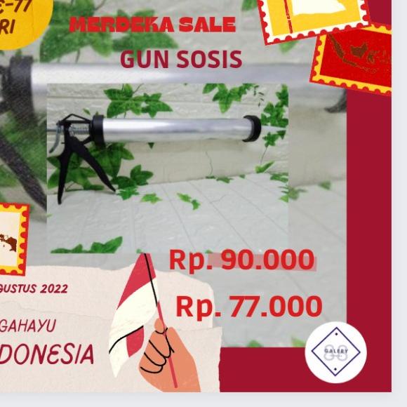 

Tembakan Silicone Sealant Sosis / Gun Sosis