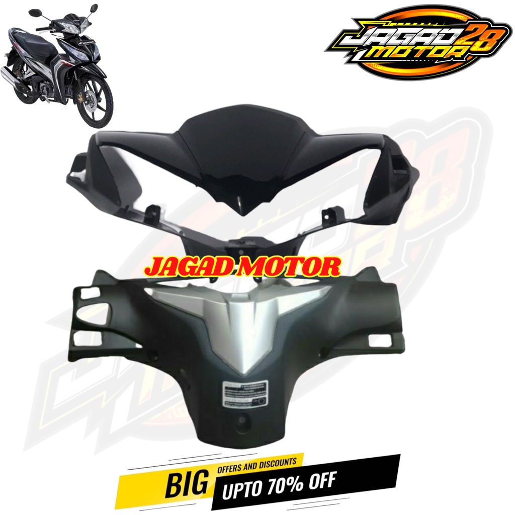 Batok Kepala Depan Belakang Honda Blade New Set Visor Hitam / Batok Kepala Totok Depan Belakang Honda Blade New Set Visor Hitam / Batok Kepala Depan Belakang Honda Blade New Hitam / Batok Kepala Totok Depan Belakang Honda Blade New Hitam