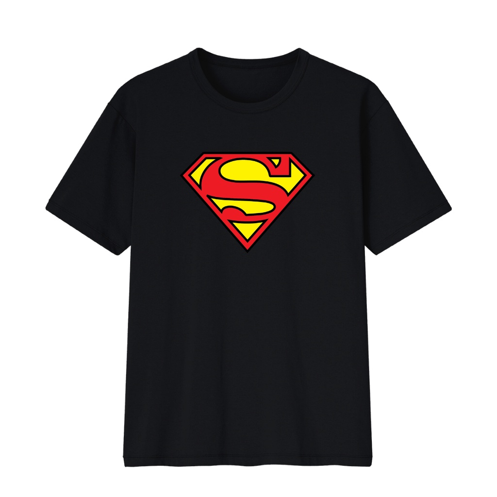 Baju Kaos Logo Supermen Untuk Bayi Anak Remaja Dewasa Big Size Bahan Combed 30s Lembut dan Adem