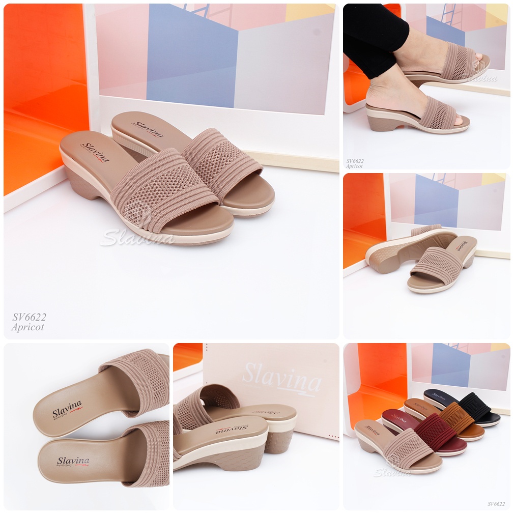 BIG SALE - Ivony Seivona - SV6622 Sendal Slavina Heels Wedges Series