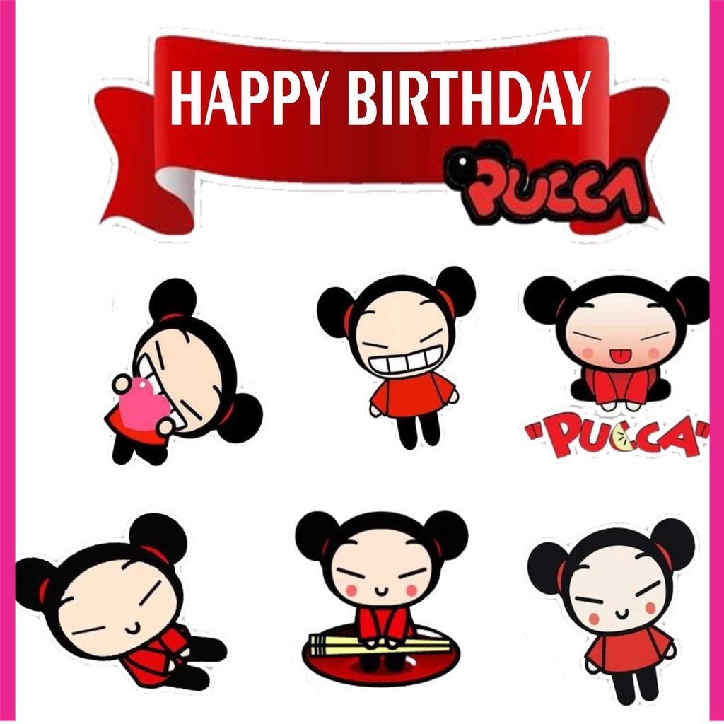 

BIGBAG TOPPER CAKE ULANG TAHUN / HIASAN KUE CUSTOM PUCCA