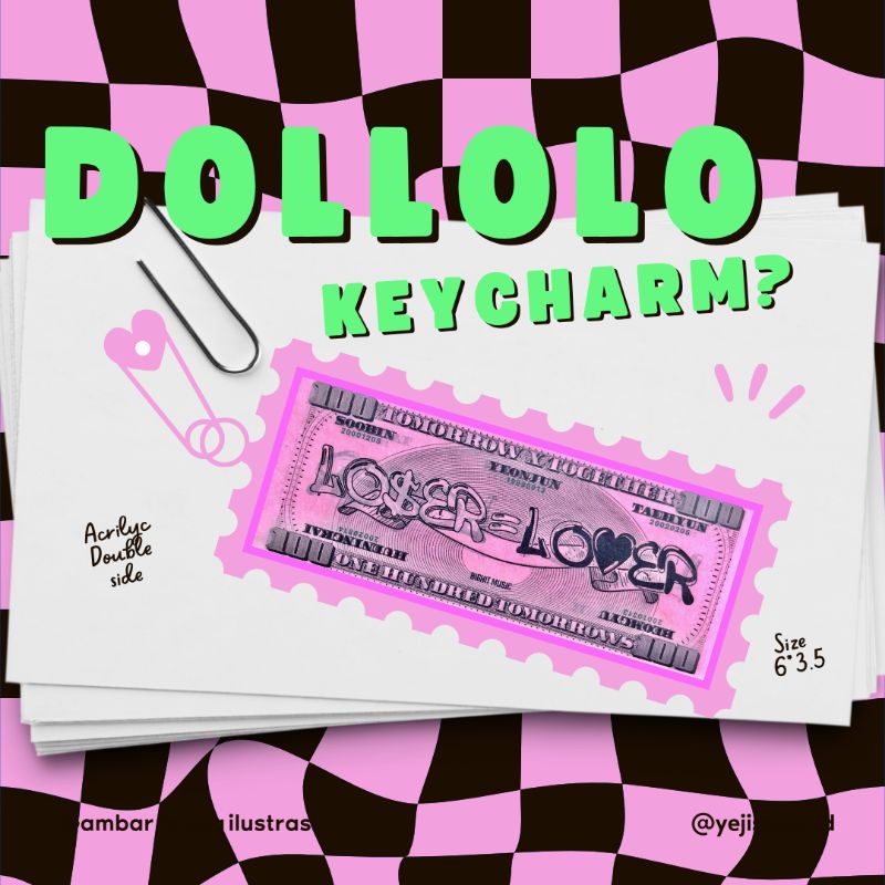 [LAST STOCK] TXT Dollar Loser Lover Keycharm Inspired by TXT Viral Confetti | Keychain TXT
