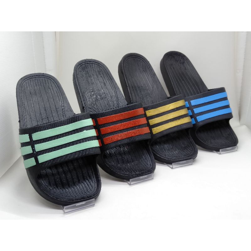 [PIKU] Sandal Slop Pria Karet Model Adidas Sandal Casual Sandal Slip-on