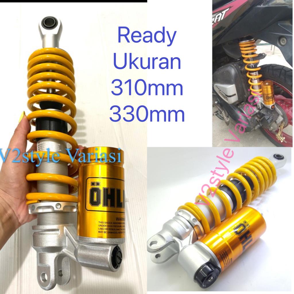 SHOCK BREAKER OHLlNS TABUNG BAWAH 330MM 310MM YELLOW MONOSHOCK Shockbreaker TABUNG KLIK VARIASI GOLD Vario 110 125 150 Scoopy FI Fino GENIO Mio SOUL J M3 125 SPORTY smile Xeon Beat FI ESP NEW DELUXE Xride FREEGO GEAR LEXI NOUVO XRIDE Matic Honda Yamaha