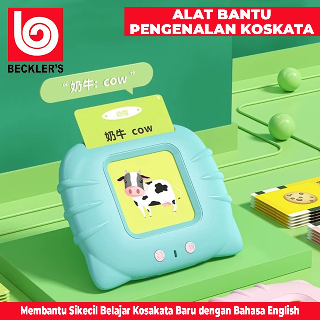 Mainan Flash card bersuara / Card Early Education Bilingual Device Alat Bantu Belajar Bahasa Inggris